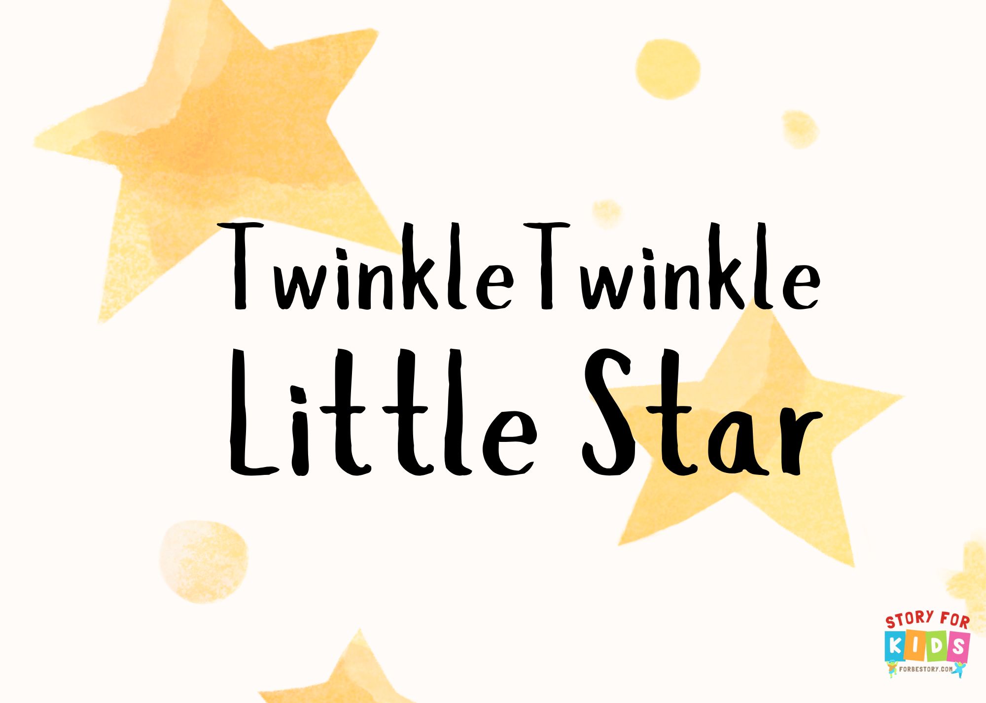 Twinkle Twinkle Little Star - Nursery Rhymes - forbestory.com